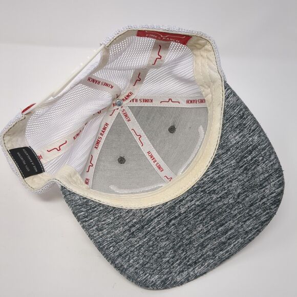 Kimes Ranch Snapback Mesh Back Trucker Hat Gray One Size Embroidered - Picture 6 of 9